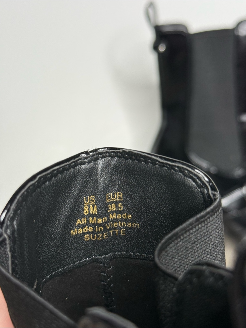 Sam Edelman Suzette Black Square Toe Bootie 8 - Picture 5 of 7